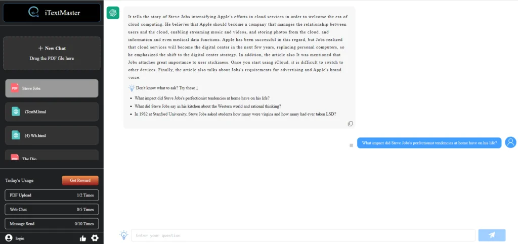 iTextMaster Chat with PDF in Microsoft Edge