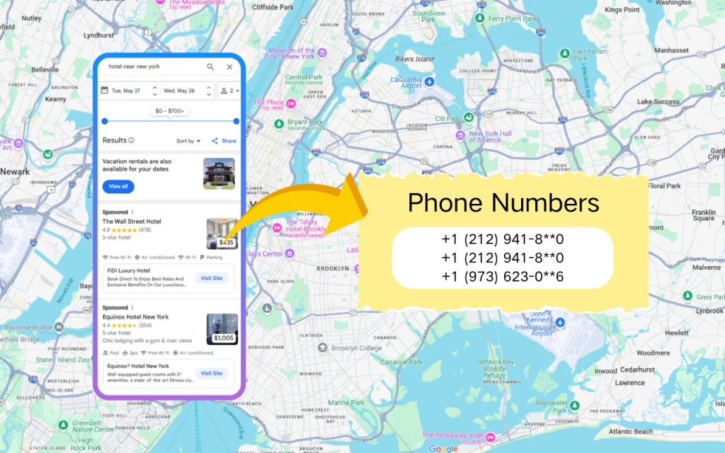 google phone number scraper