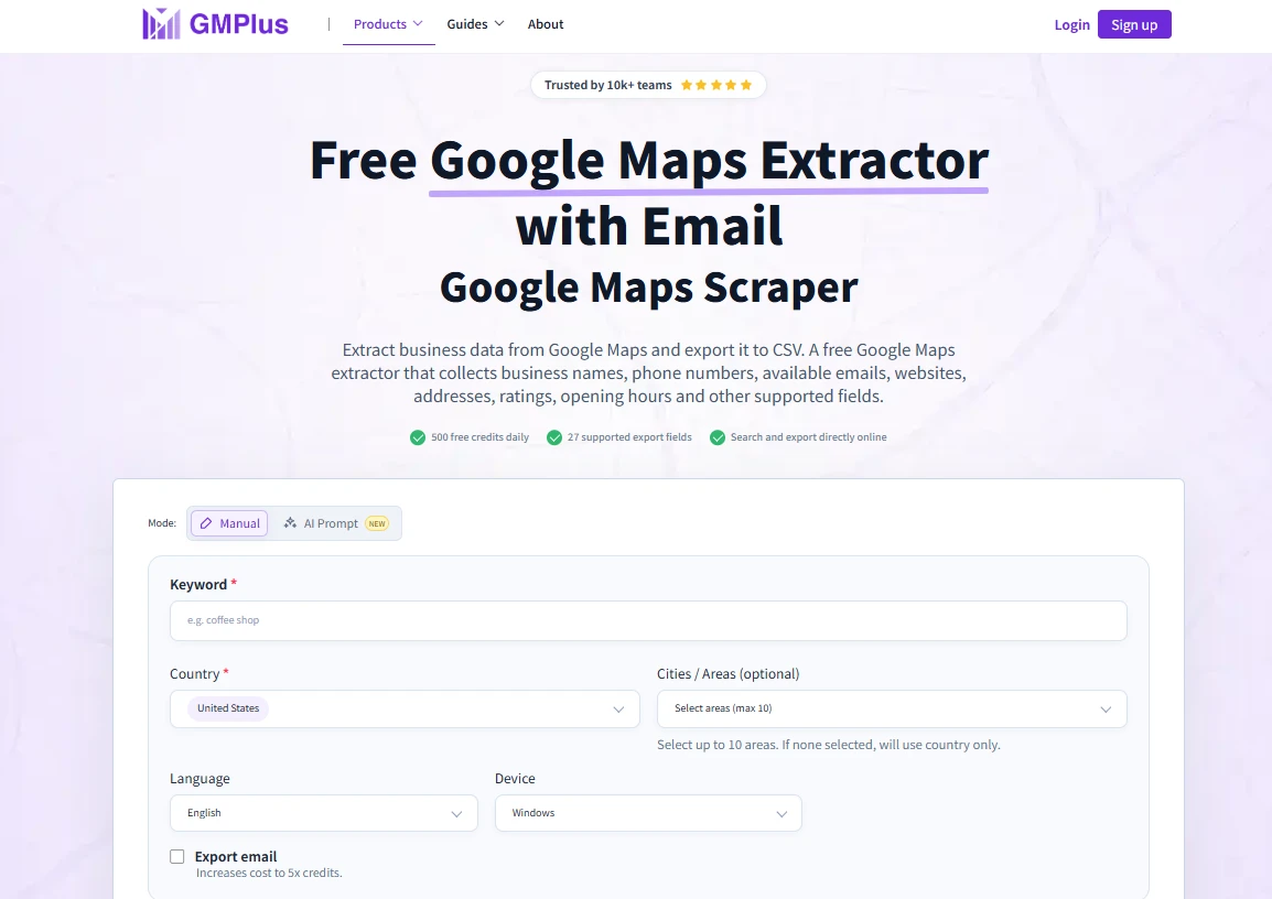 Real GMPlus Search & Extraction
